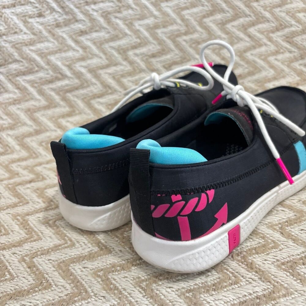 Skechers Women's Glide Ultra Casual Boat Shoes Sneakers Black Multi Size 7.5 - Picture 2 of 6